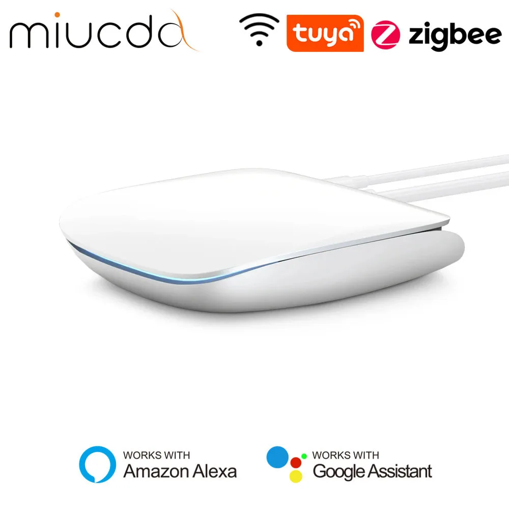 MIUCDA Tuya Zigbee3.0 Wired Gateway Hub Smart Home Multi-Mode Bridge Smart Life Remote Control Works with Alexa Google Home