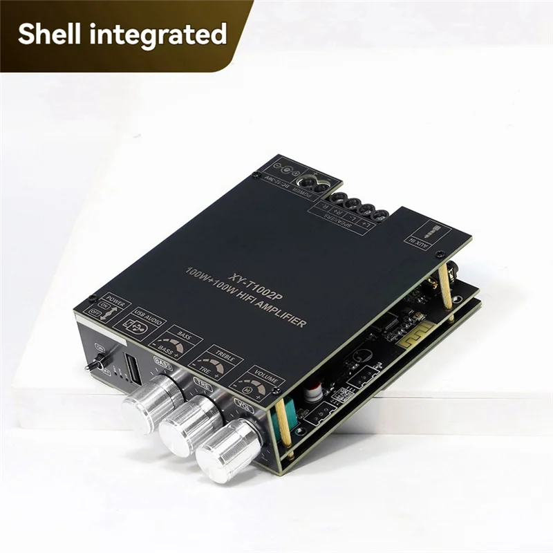 APPLIA-T1002P Upgrade 100Wx2 Bluetooth Digital Amplifier Board Audio Stereo Equalizer High Bass Adjustment TPA3221 Ultra 3116