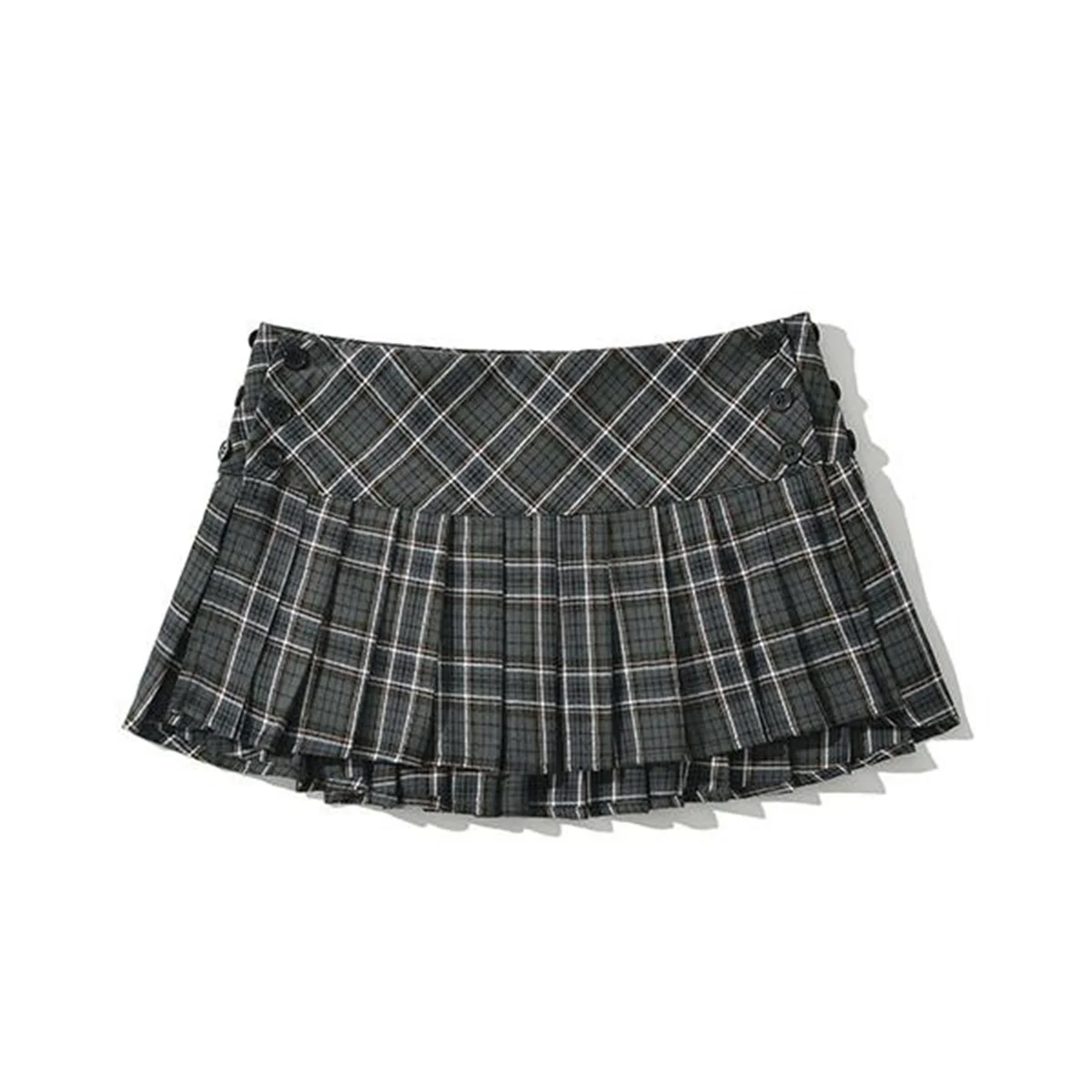 Gonne estive per donna moda coreana stile Preppy gonna a pieghe con stampa scozzese da donna minigonne a pieghe Y2k uniforme scolastica