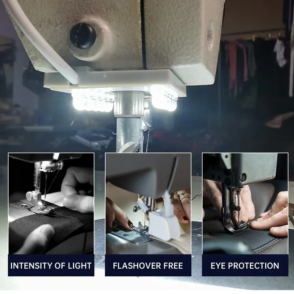 10 المصابيح ماكينة خياطة ضوء U شكل الإضاءة الصناعية مصباح المغناطيسي ضوء العمل ل مكابس الحفر مناضد الاتحاد الأوروبي/الولايات المتحدة التوصيل