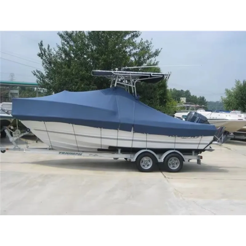 

Heavy Duty Tarpaulin Boat Cover Dustproof Anti-pollution LDPE Coated Woven Windproof Anti-aging Anti-Mildew Cargo Covering
