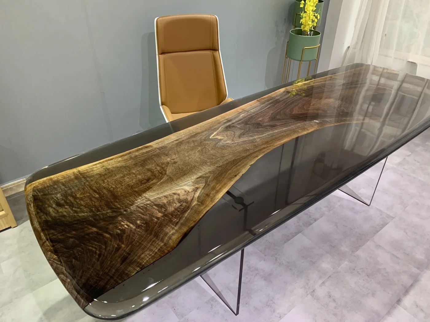 North American black walnut resin slab 258*89*4