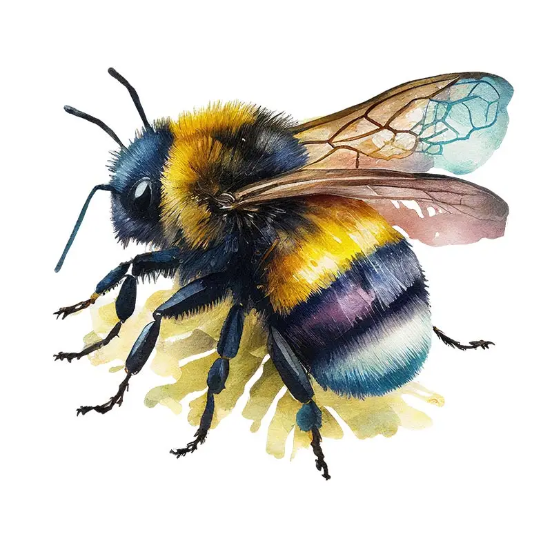 M438 Bienen Insekten Tiere Wanda uf kleber Toilette Wohnzimmer Schrank Kühlschrank Wohnkultur Aufkleber Aufkleber – Detail 6