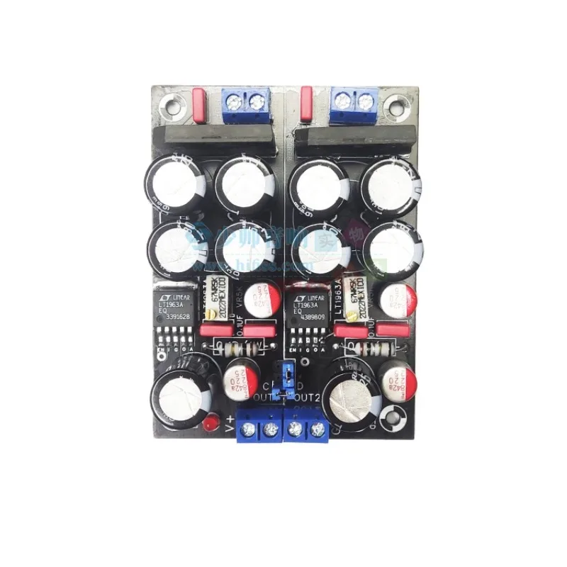 Dual Channel AC/DC Linear Positive and Negative LT1963A Stabilized Power Supply Finished Board, High-Speed and Low-Noise HiFi