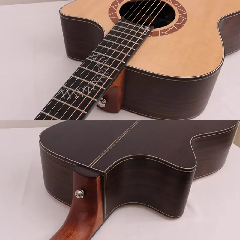 Guitarra Acústica de Alta Qualidade de 40 Polegadas, Totalmente Sólida, à Venda por Atacado/OEM