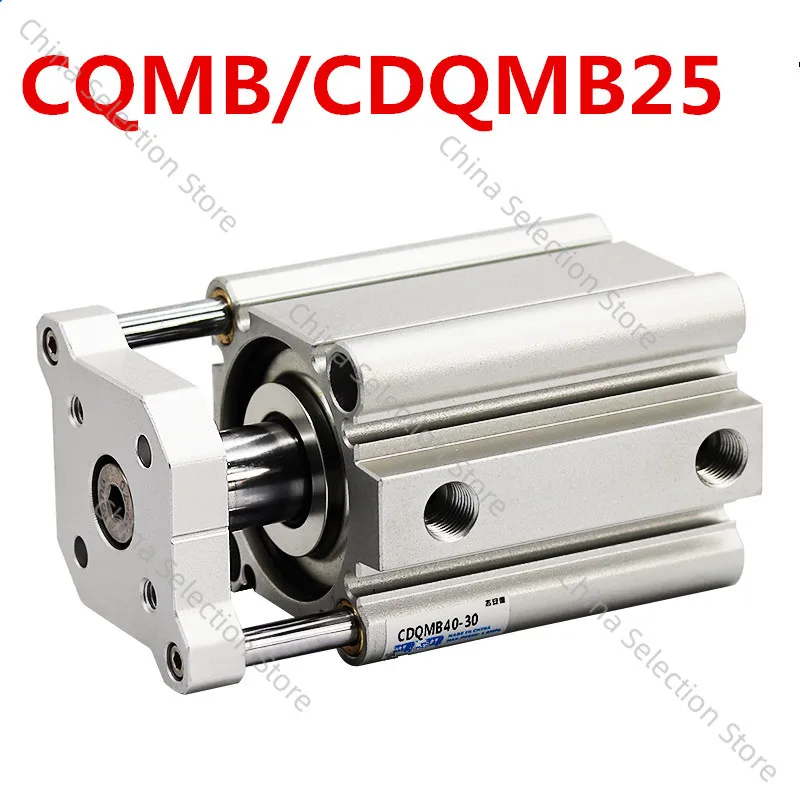 Smc type air cylinder CQMB/CDQMB bore 25mm compact rod guide pneumatic cylinder components stroke 5/10/15/20/25/30/35/40/45/50m