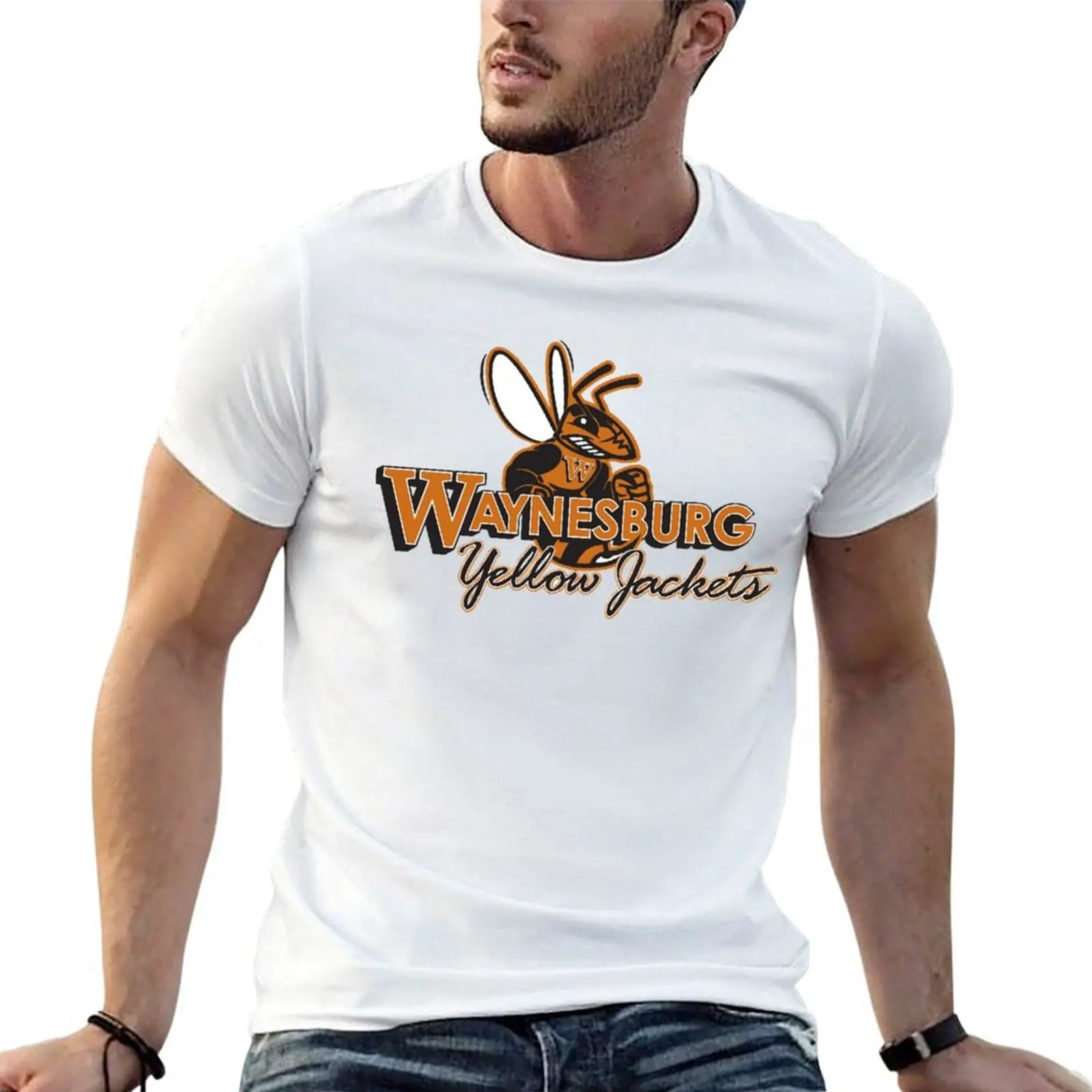 

First Day Of Waynesburg Yellow Jackets Just A Boy Vintage Style Art T-Shirt anime tshirt T-Shirt