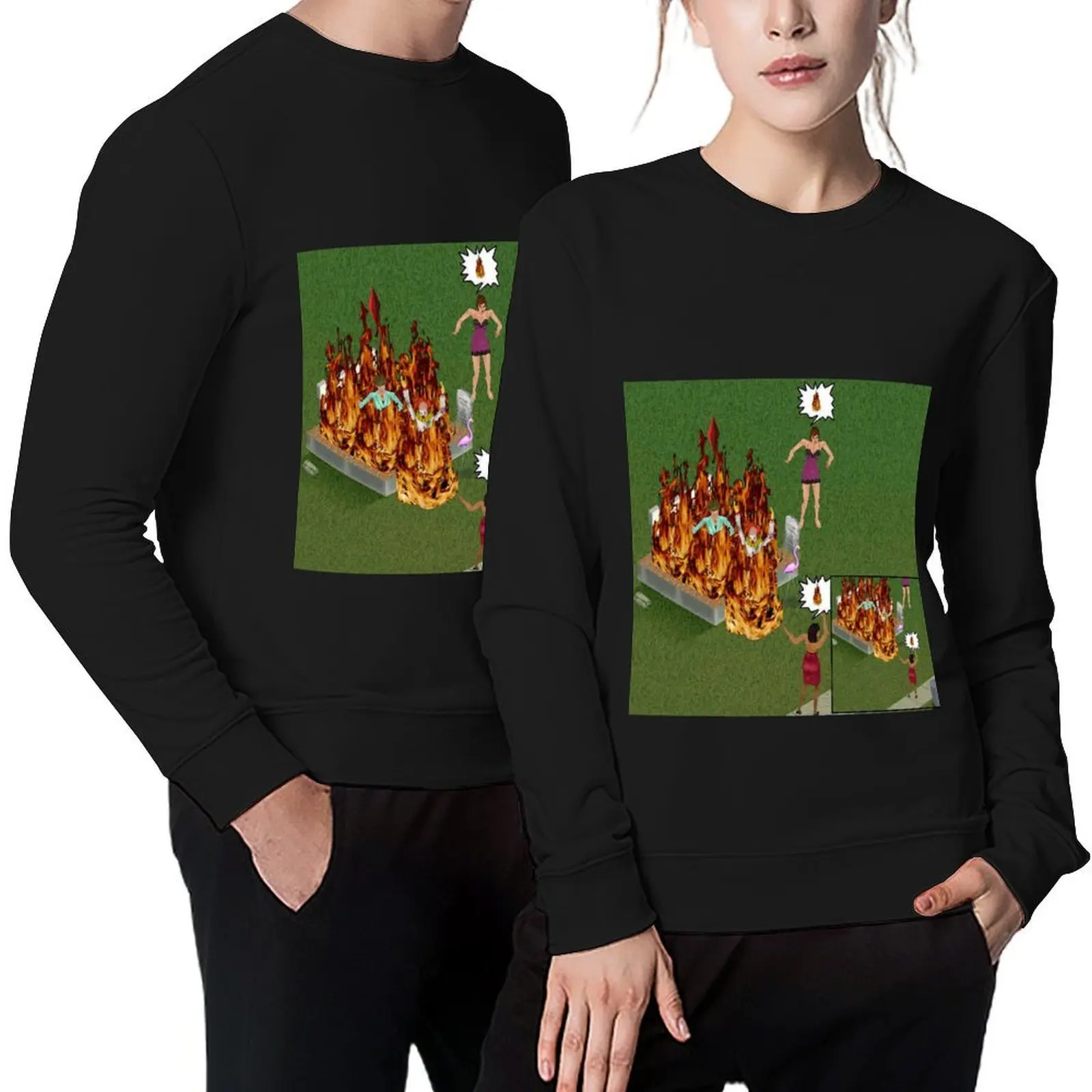 

The Sims Fire Pullover autumn jacket men autumn men clothing mens designer clothes hooded sweatshirt for men