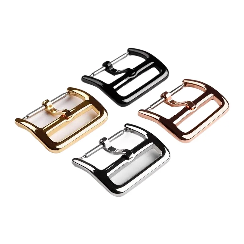 For Hermes Needle Buckle Metal Electroplating Polishing Stainless Steel Genuine Leather Buckle 316 Stainless Steel14 16 18 20mm