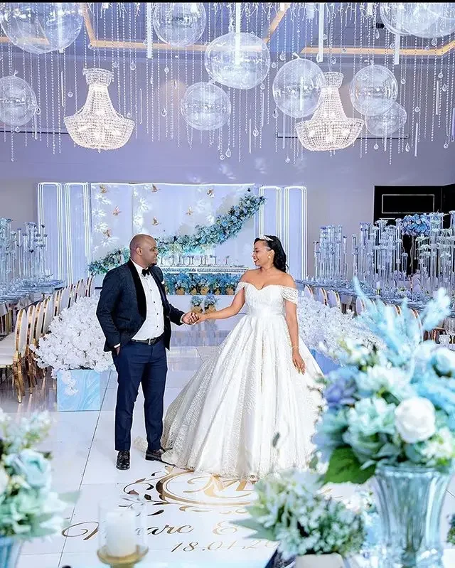 Robe de Mariée Bouffante en Dentelle à Manches sulf, Élégante, Dos aux, Grande Taille, pour Patients