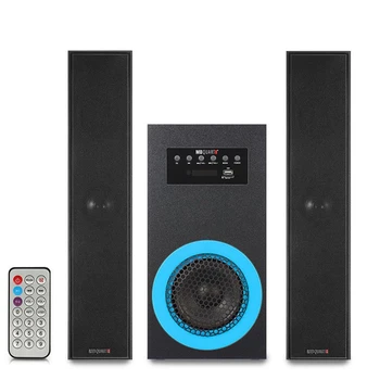 5.1 채널 홈 시어터 스피커 시스템, 블루투스 호환, AUX, USB, SD 원격 제어, 목재 오디오 돌비 서라운드 사운드 스피커