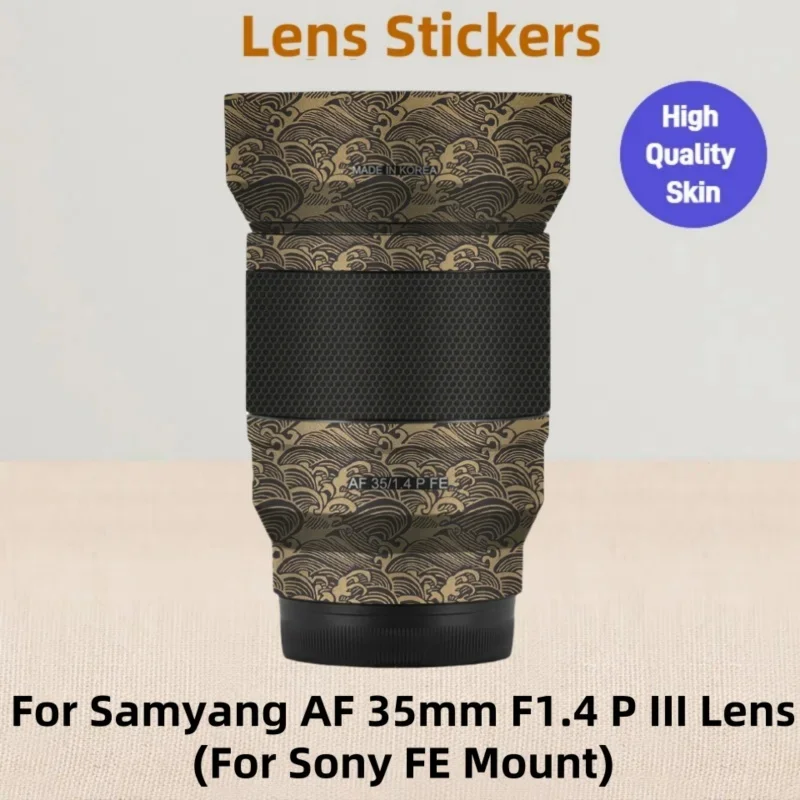 For Samyang AF 50mm F1.4 P FE III Decal Skin Vinyl Wrap Anti-Scratch Film Camera Lens Sticker 50 1.4 F/1.4 For Sony E Mount