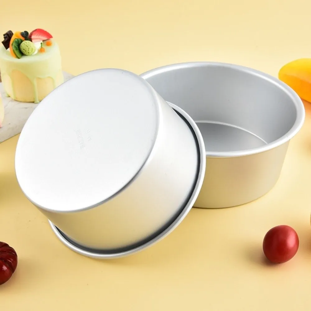 4/5/6/7/8/9/10 Inch Cake Bake Pan Aluminum Alloy Non-Stick Cake Tin Heat-Resistant Round Cake Bakeware Kitchen Dessert Baking
