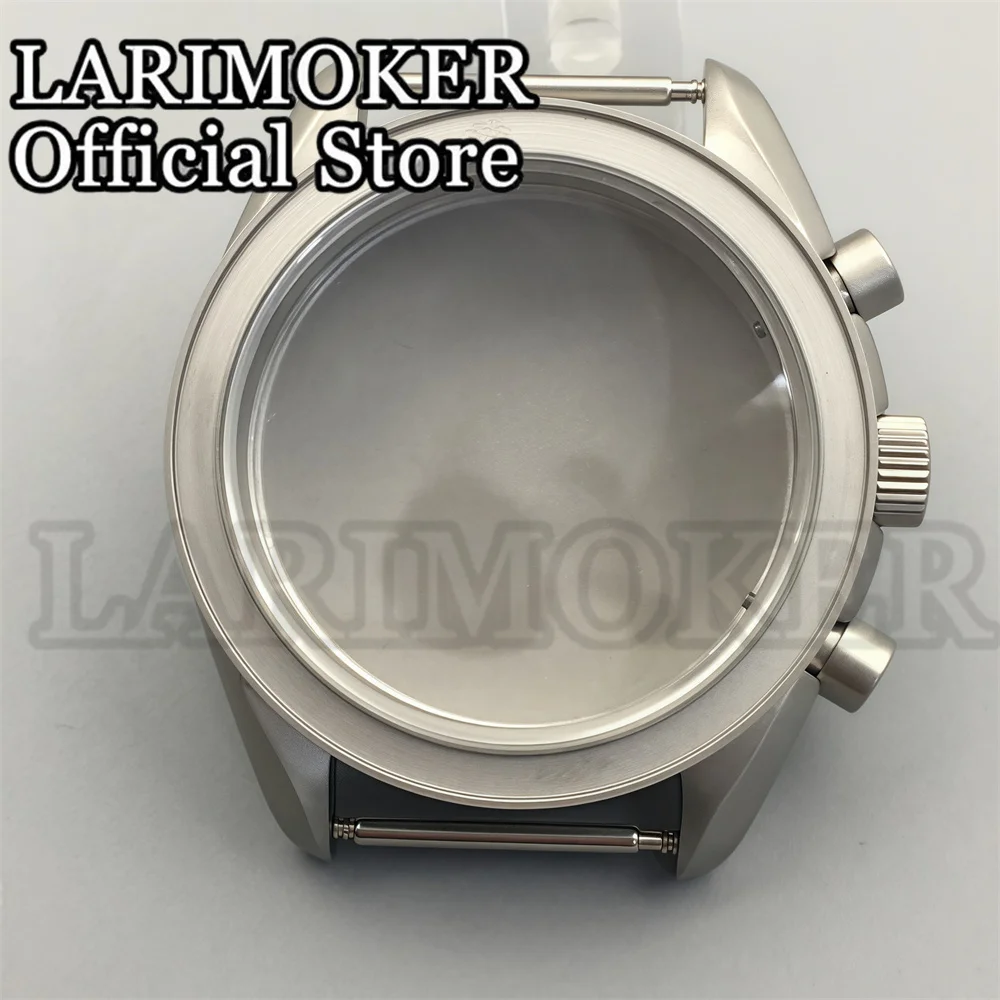 LARIMOKER 40MM for VK63 Movement Titanium Case Quartz Chronograph Watch Multifunctional Sapphire Crystal Watch Accessories