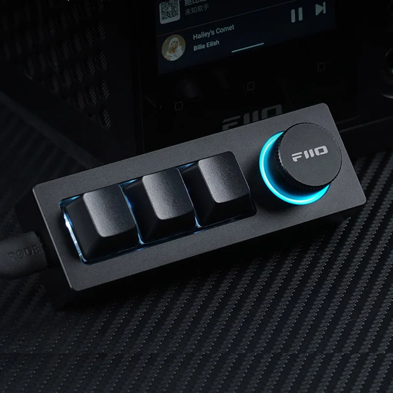 FiiO KB1 Mechanical Music Remote Keyboard（Black color）KB1K being made of ABS+PMMA plastic