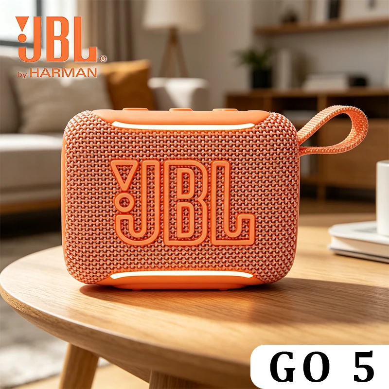 

JBL GO5 Luminous Bluetooth Speaker Gold Brick Five Generation Classic Waterproof Body Outdoor Cycling Camping Gift Speaker