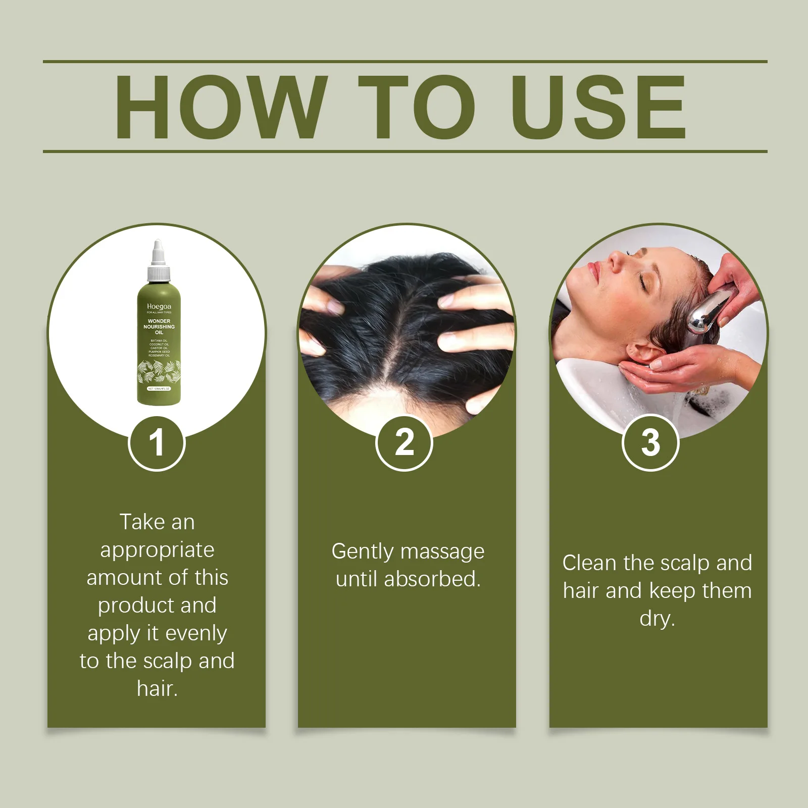 Natural Multi-oil Hair Care Serum Batana Thinning Damaged Hair Boost Fuller Thicker Rosemary Coconut Pumpkin Seed Nourishing Oil