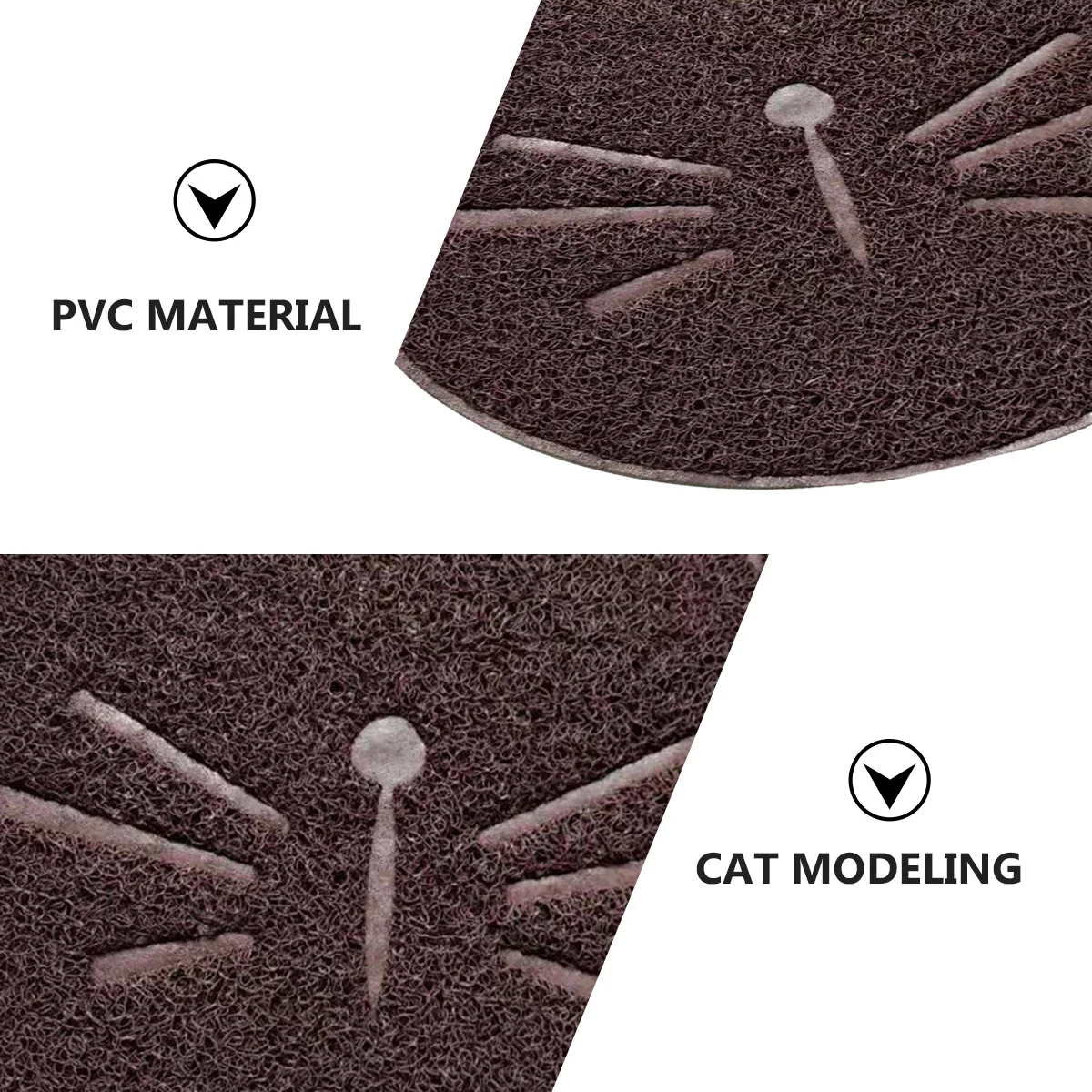 

1Pcs Cat Litter Mat Eco-Friendly Elastic Cloth Gentle Paws Creative Cat Face Design One-Piece Easy Storage Pet Supply