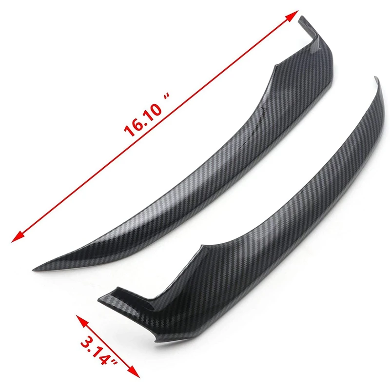 2PCS For Toyota Camry SE XSE Front Bumper Lip Splitter Side Spoiler Cover Trim Protector Sticker 2018-2020 Car Accessories