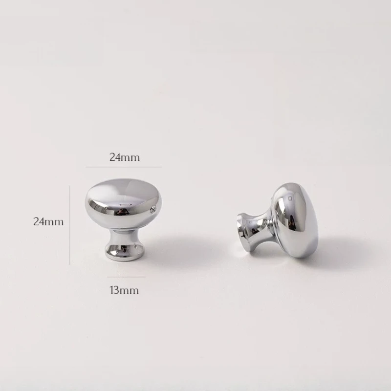 Brass Furniture Mushroom Cloud Cabinet Handle French Light Luxury Single Hole Modern Simple Cabinet Drawer Door Hardware Handle