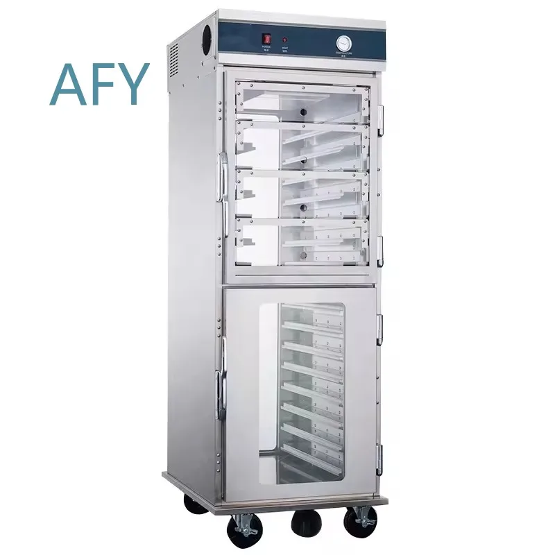 Electric Food Warmer Cart for Mobile Warming TrolleyETL Single Banquet Heating Trolley Restaurant Hotel Catering Holding