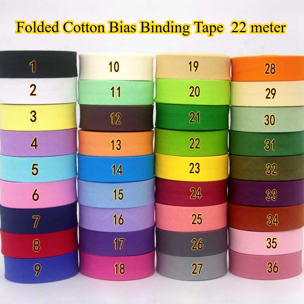 100% Cotton Bias Tape,size: 20mm, Width:3/4