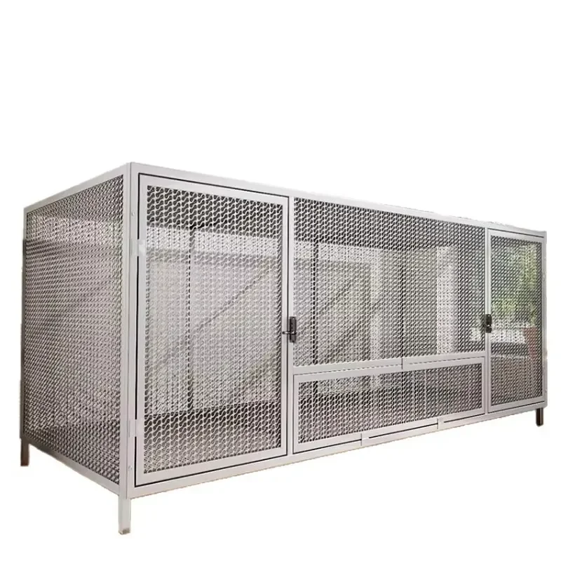 Factory Direct Large Indoor Metal Chicken Coop Carrier Plastic Tray All Seasons for Pigeon Duck Goose Breeding Small Animals