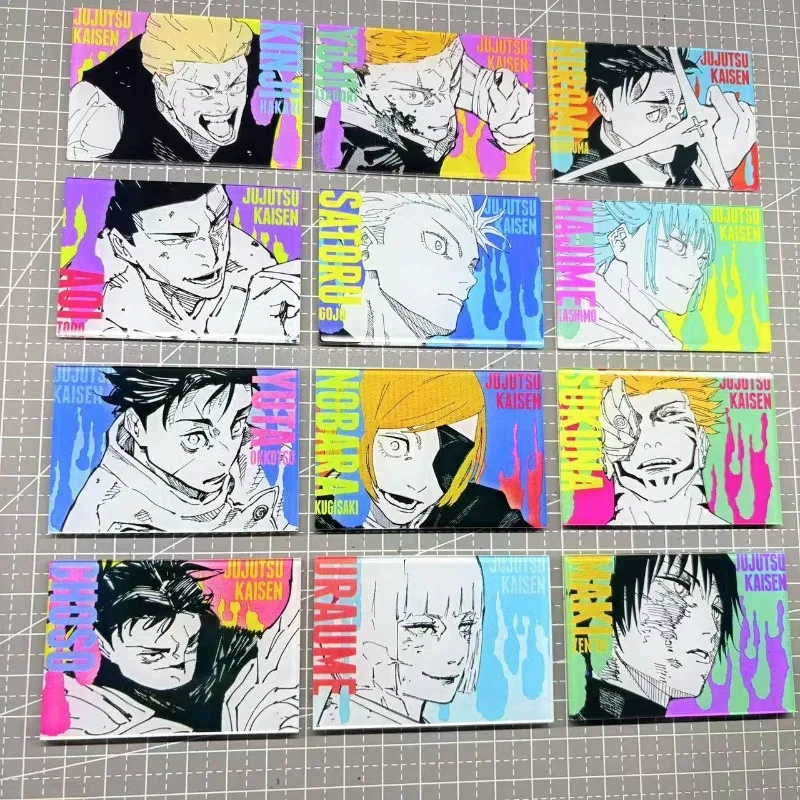 

Acrylic Anime Jujutsu Kaisen Refrigerator Stickers Magnetic Stickers Gojo Goh Yuji Itadori Decorative Iron Stones Holiday Gifts