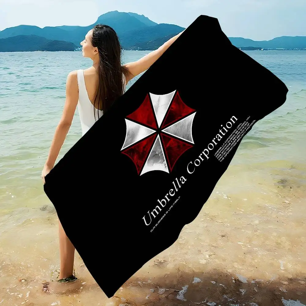 EVILS R-RESIDENT GAME Anime Beach Swimming Towel Soft Absorbent Washcloth Children's Gifts for Kids Travel Camping Gym