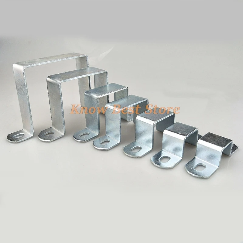 Saddle Clamp Square Right Angle U Bracket Strap Pipe Clip Mounting Hardware