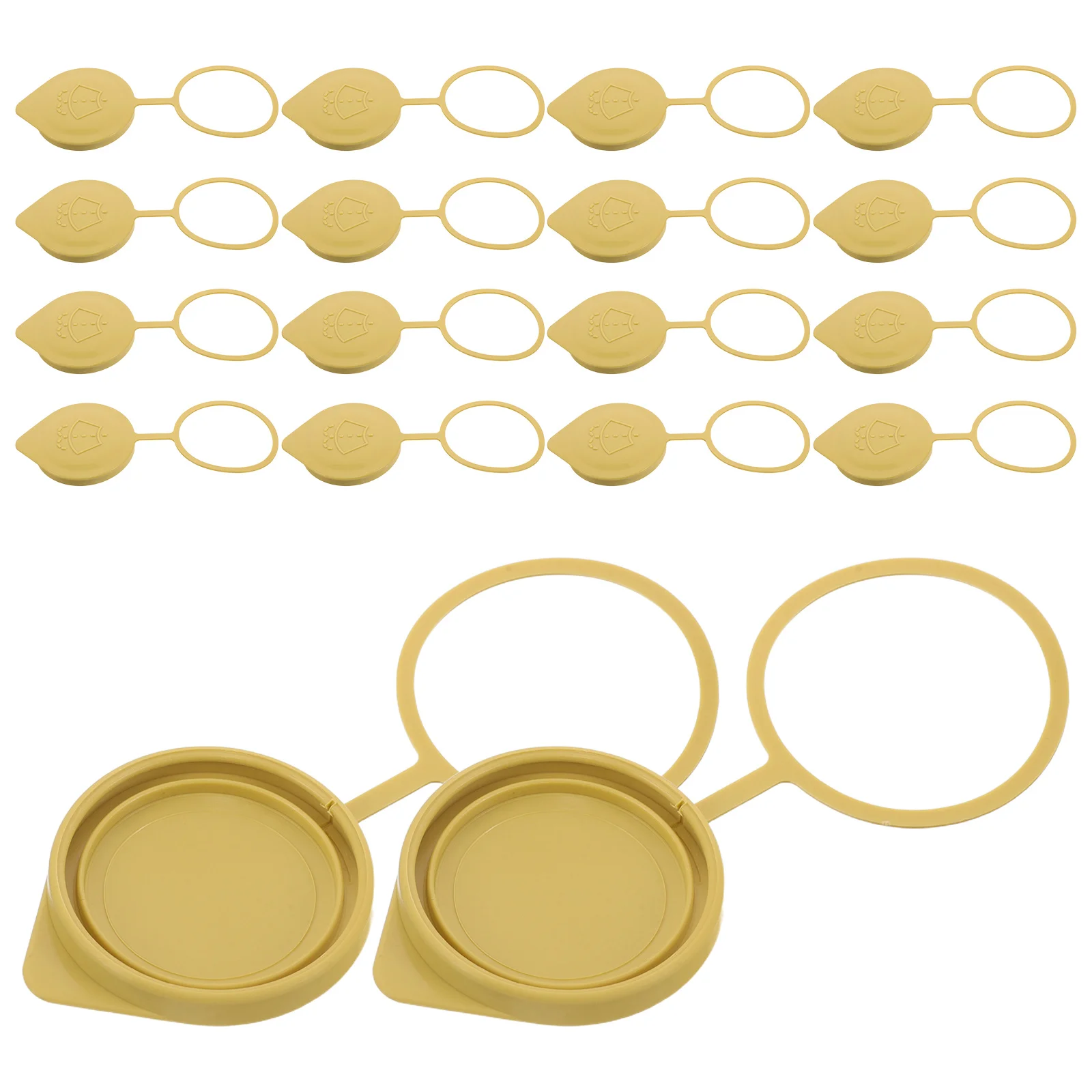 

20pcs Windshield Wiper Fluid Replacement Car Washer Reservoir Cover Sealing For Universal Fitment Coolant Bottle