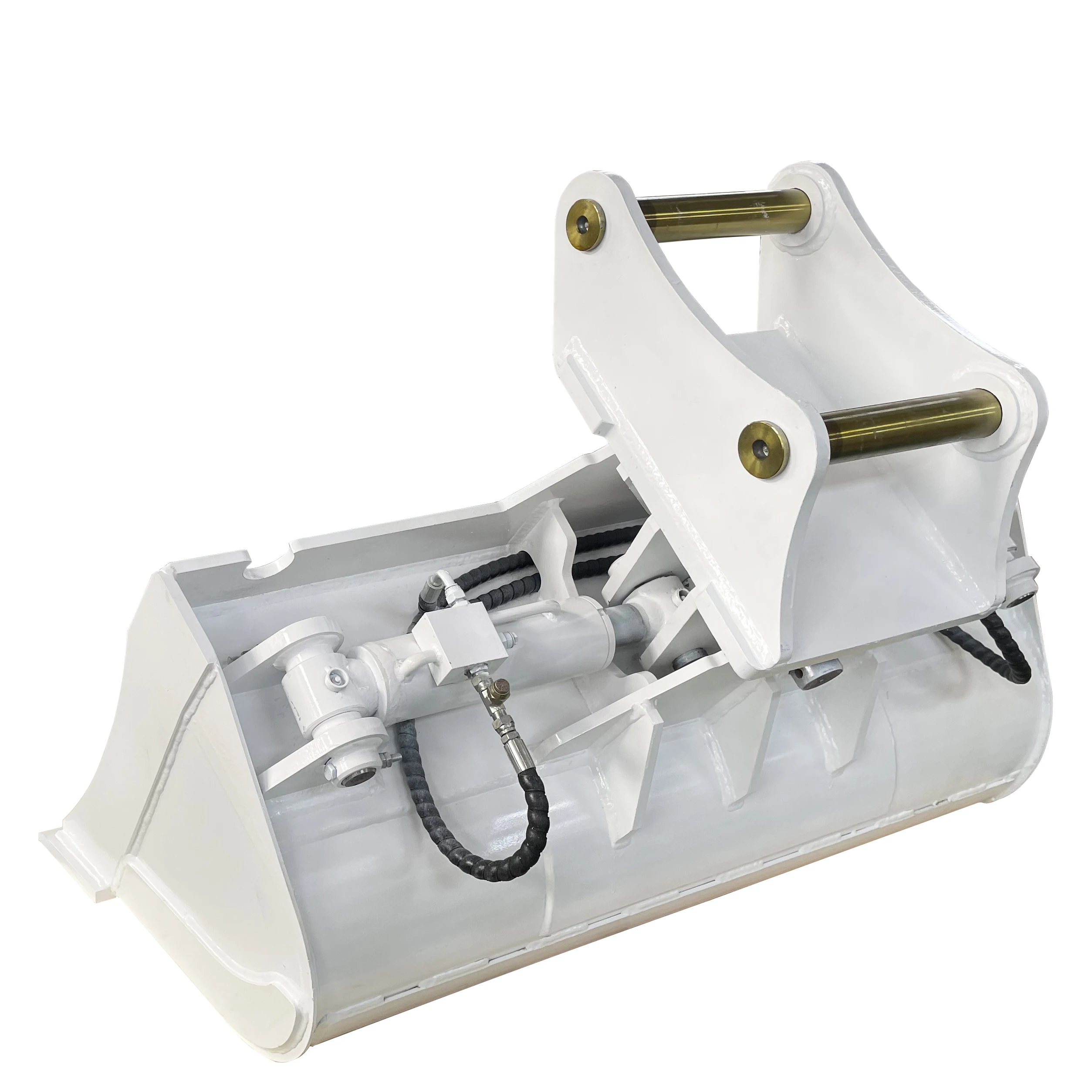 Supply 360-degree hydraulic double-cylinder inclined mud bucket