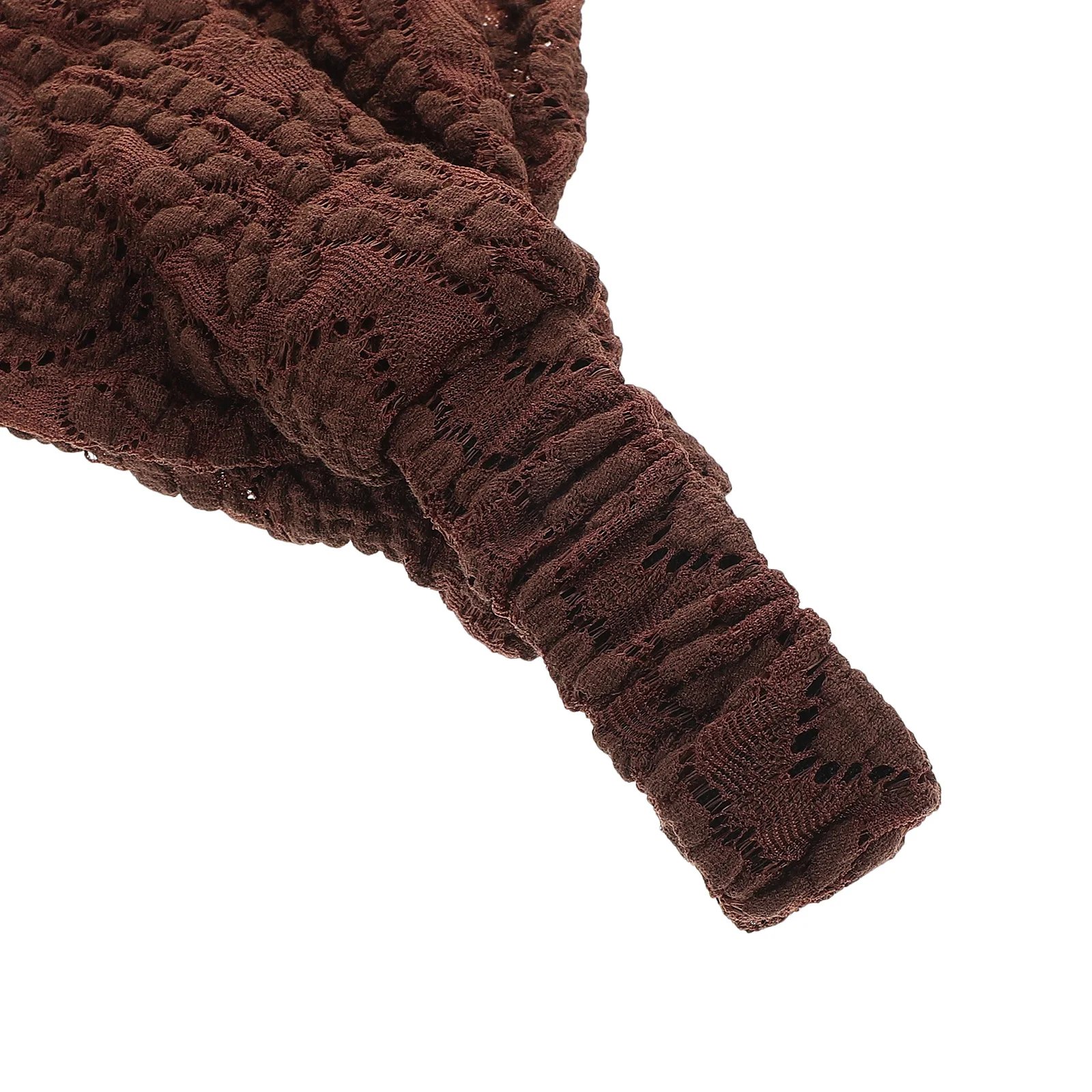 عصابة رأس مرنة واسعة للنساء من الدانتيل بوهو للشعر، وشاح مكياج قابل للتمدد، تغطية للشعر الأبيض، عصابة رأس