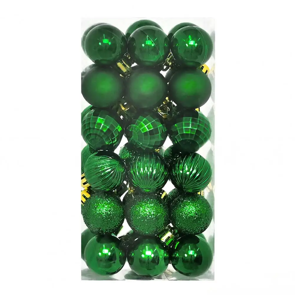 36 Stück 3CM Weihnachtskugeln Christbaumschmuck Anhänger für Heim-Party-Dekoration 2026 Neujahr Navidad Geschenke Ornamente Zubehör – Detail 11