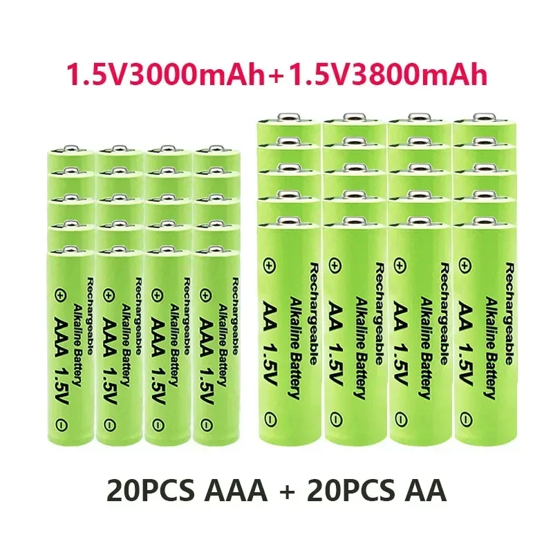 

100% Original 1.5V AAA3.0Ah+AA3.8Ah Rechargeable battery NI-MH 1.5 V battery for Clocks mice computers toys so on+free shipping