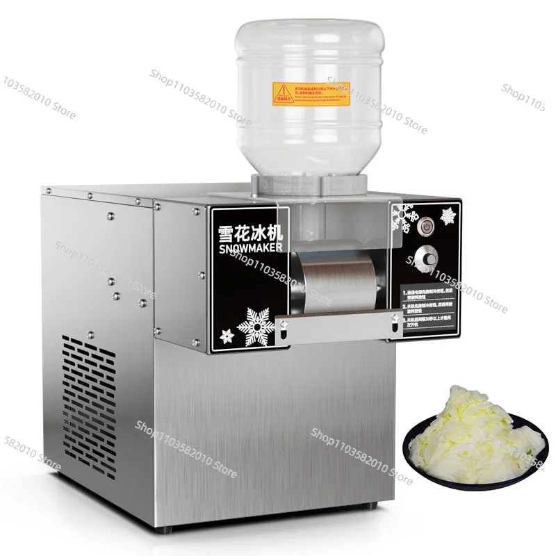 

Commercial Snow Ice Machine, Electric Snowflake Ice Shaver Maker with EU & US Plug