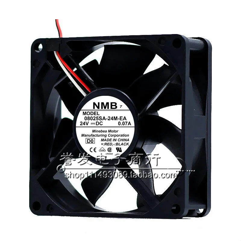 NEW ORIGINAL 08025SA-24M-EA 24V 0.07A 8025 80x80x25mm COOLING FAN RADIATOR