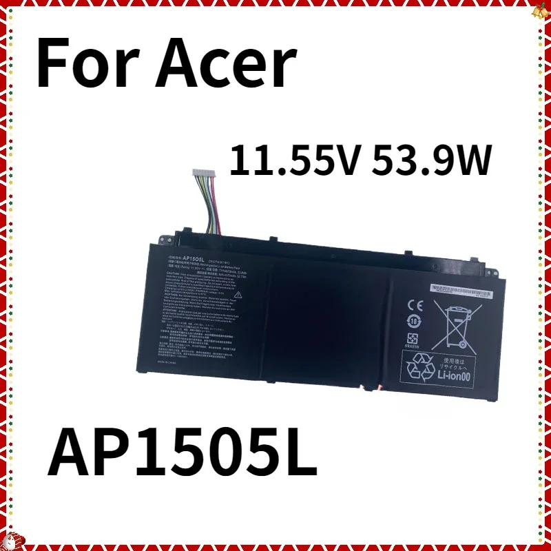 HOT SALE  AP1505L AP15O5L Laptop Battery for Acer Aspire SF514-51 Swift 5 S5-371-52JR S5-371-7278 767P CB5-312T AP1503K 11.55V 5