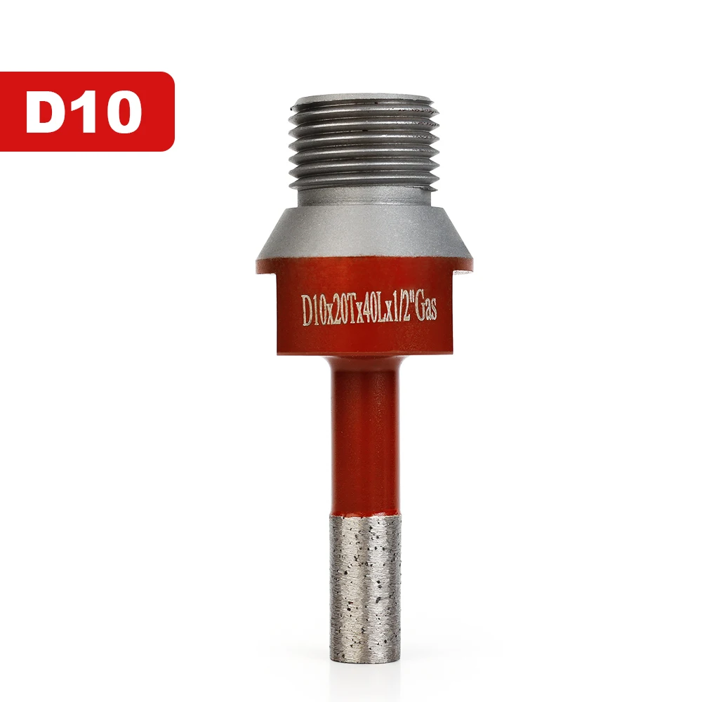 1PC 10mm 1/2 Gas Sintering Core Bit Diamond Hole Saw Marble Granite Brick Tile Ceramic Concrete Crown Drill Bits for Power Tools