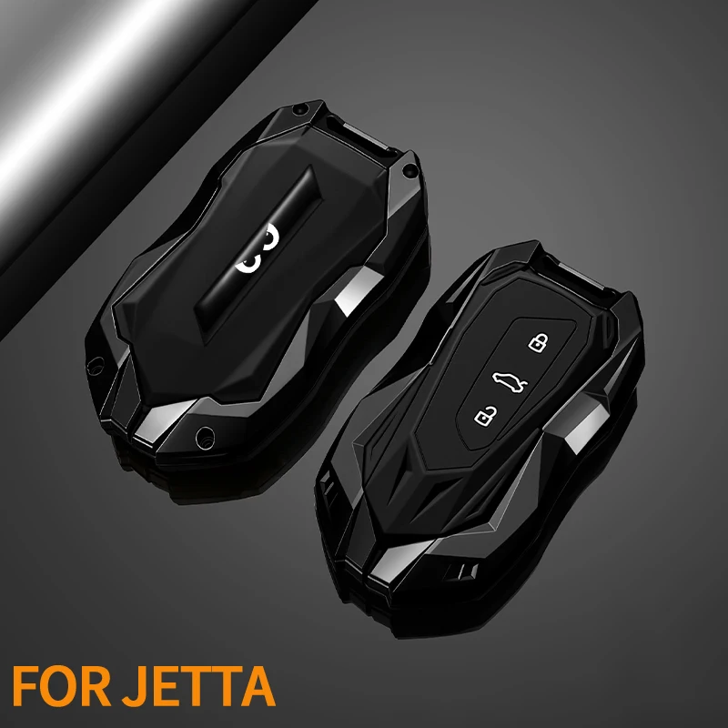 For FAW Jetta Car Case Accessories VS5 VS7 VA3 Premium Zinc Alloy 3 Button Car Key Case Protector Cubierta De Control Remoto