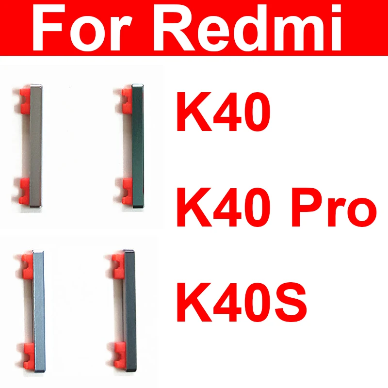 

Volume Power Side Buttons For Xiaomi Redmi K40 K40 Pro K40S Volume Power Side Keys Replacement Repair Parts