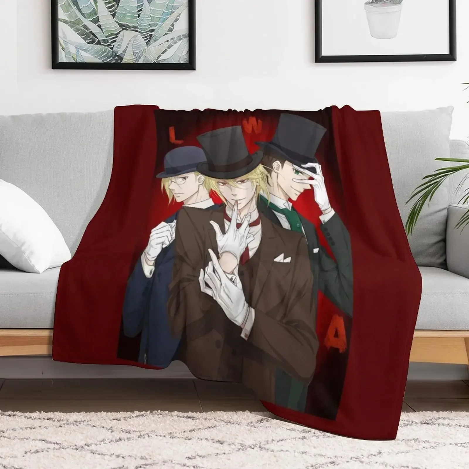

Moriarty The patriot Throw Blanket Plaid on the sofa blankets and throws cosplay anime Blankets Warm Single Blankets
