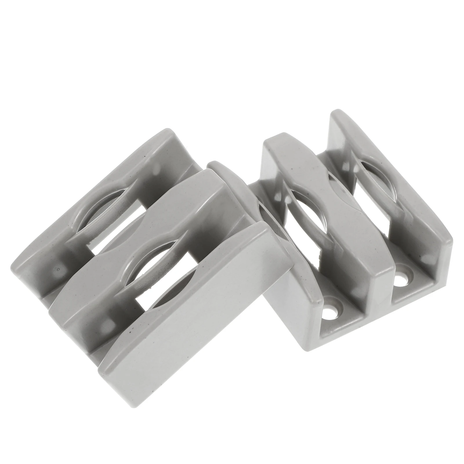 

2pcs Sliding Bottom Guide Durable Pp Material Easy Installation Smooth Operation For Bathroom Glass Shower Doors Track