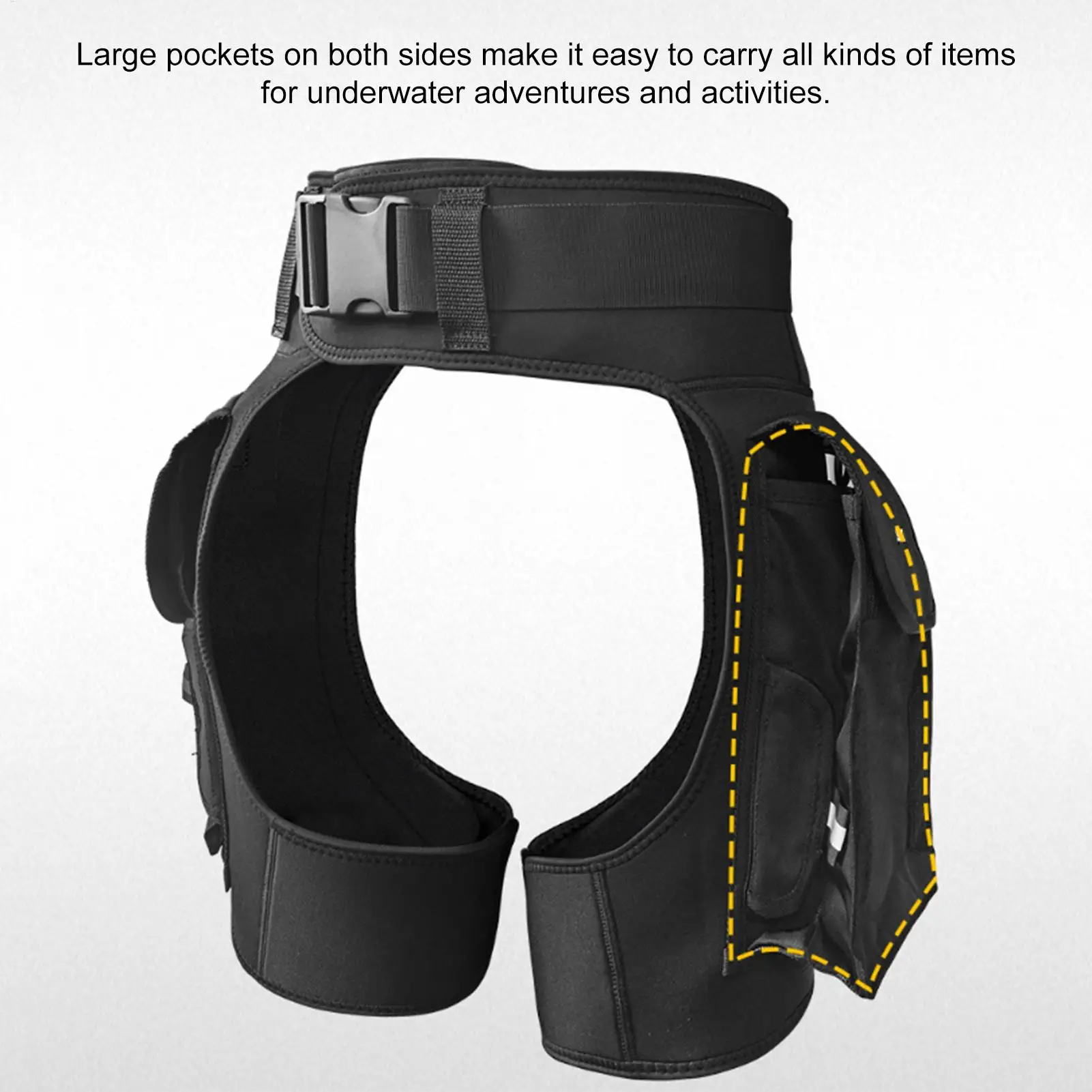 

Wetsuit Pants Men Open-Crotch Design Neoprene Diving Shorts With Pockets Adjustable Wetsuit Pants For Surfing Sailing Outdoor