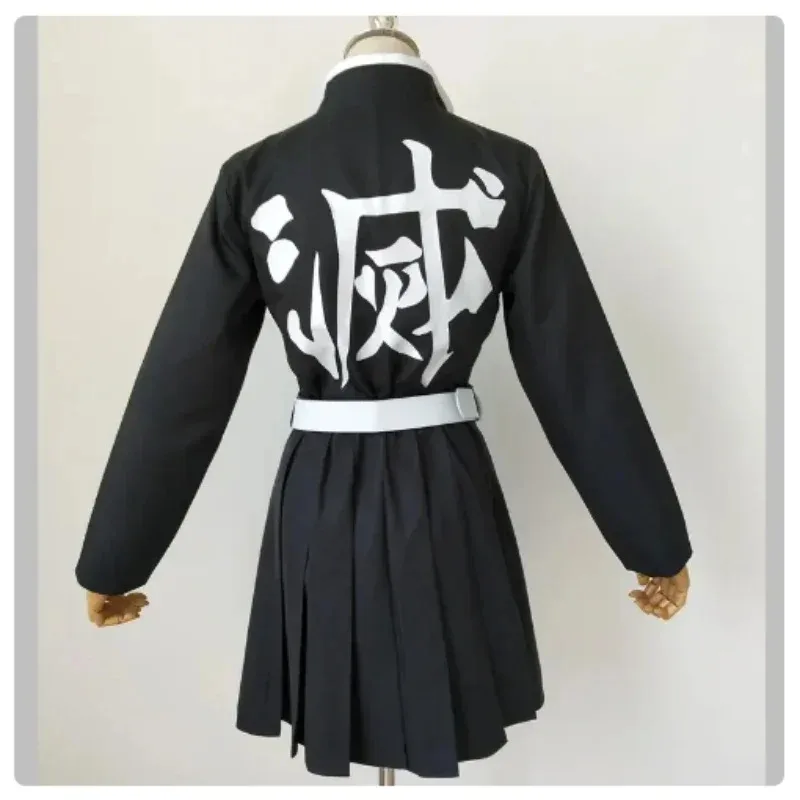 Disfraz de Anime Demon Slayer, uniforme tipo kimono Kanroji Mitsuri, Kimetsu No Yaiba, disfraz de fiesta de Halloween, peluca para adulto y niño