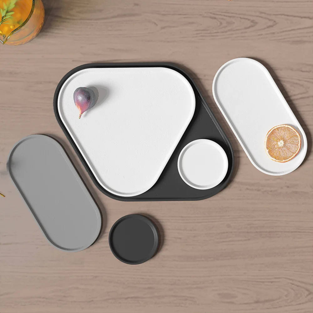 

DIY Resin Silicone Mold for Coasters Geometry Tray round Oval Gypsum Crystal Casting Plaster Home Decorative Craft Tool