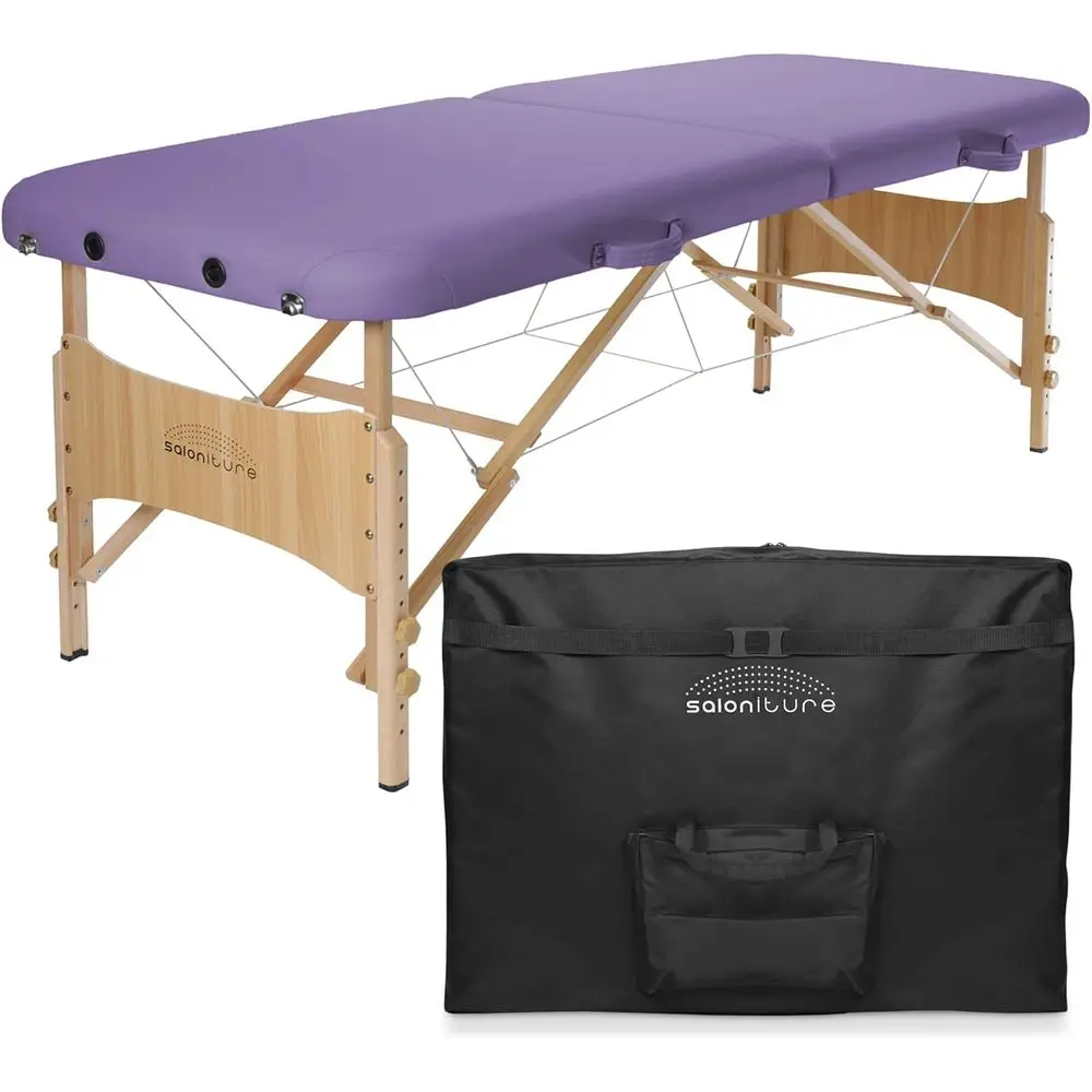 Tragbarer Lavendel-Massagetisch mit einfacher Klappfunktion
