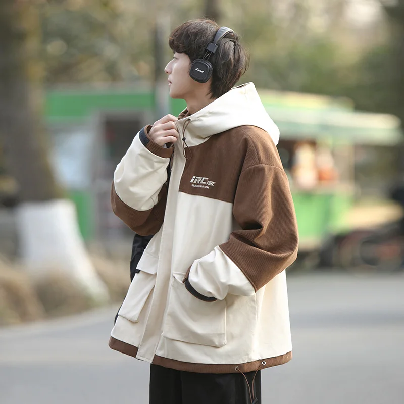 

Мужская уличная рабочая куртка для весны и осени, модная брендовая ретро-модель, функциональная, ветрозащитная, удлиненная