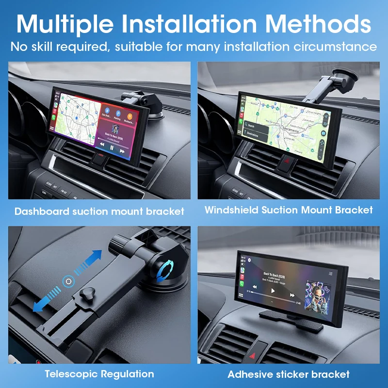 11.3 inch 4K Car DVR Carplay Android Auto Dashcam for BMW Ford VW Volkswagen Fiat Peugeot Renault Seat Opel Audi Toyota Mazda