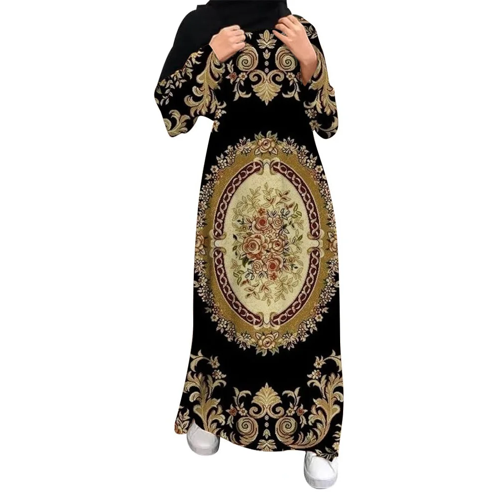 Ramadan Muslim Abaya Detachable Belt Dress 2024 High Quality Islamic Women Clothing Flared Sleeve Dubai Turkey Femme Abaya Dress